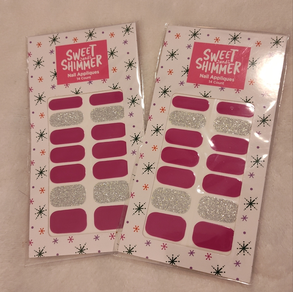 NEW! Sweet Shimmer Nail Polish Strips (Set Of 2)